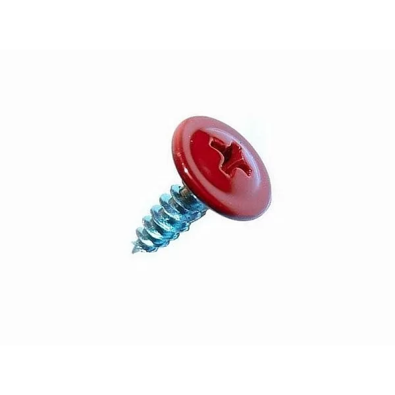 Саморез 4,2x16 полусфера-прессшайба, острый RAL3003 вишня (1000шт)