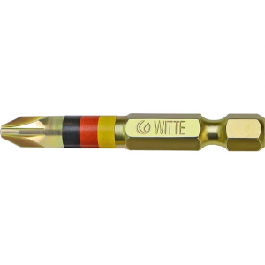 Бита Pz2-50мм 1/4" повышенной твердости, WITTE /Германия