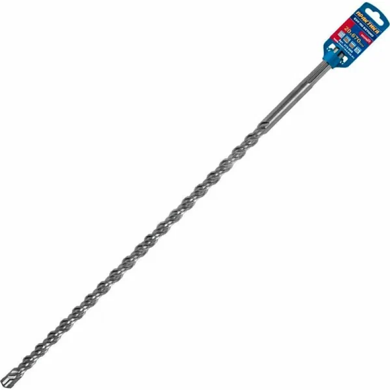 Бур SDSmax 20 х 670 мм, КВАДРО, ПРАКТИКА